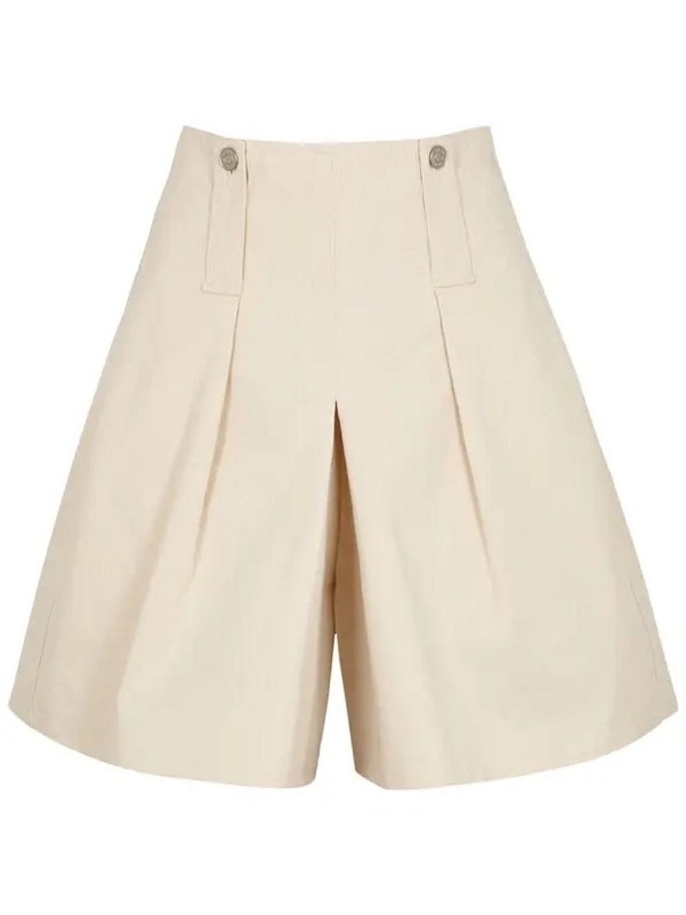 Isabel Marant Cream High-Waist Bermudas Shorts
